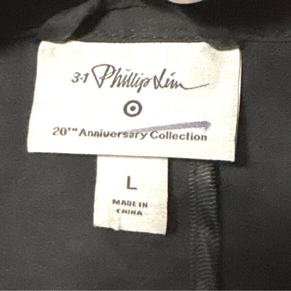 3.1 Phillip Lim 20th Anniversary Collection Black Double-Breasted Trench Coat L - Picture 4 of 5